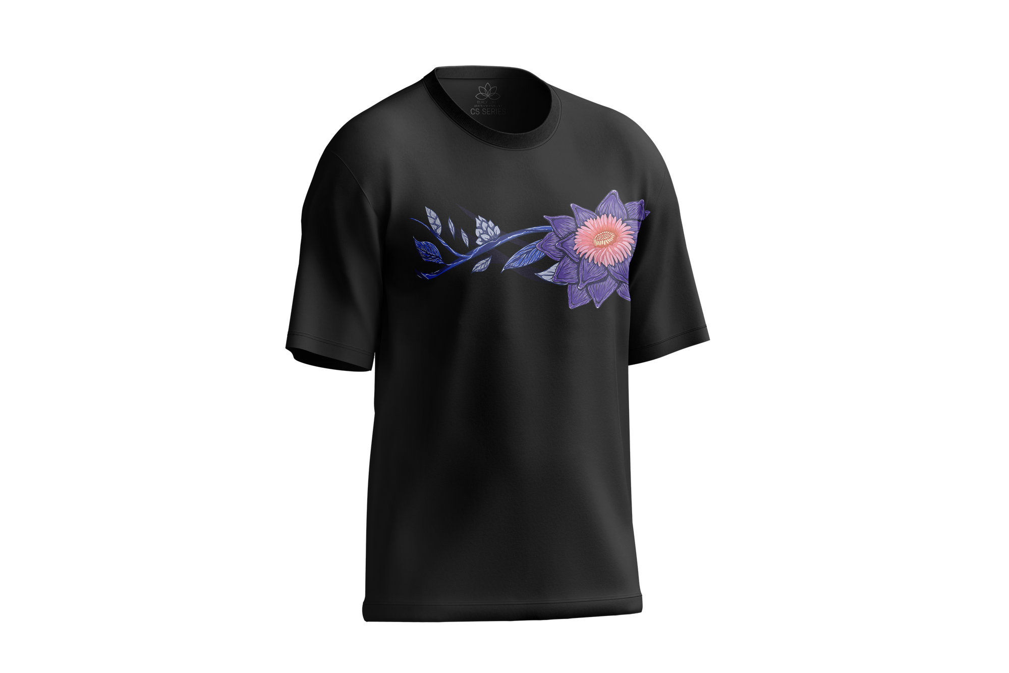 黑莲花艺术T