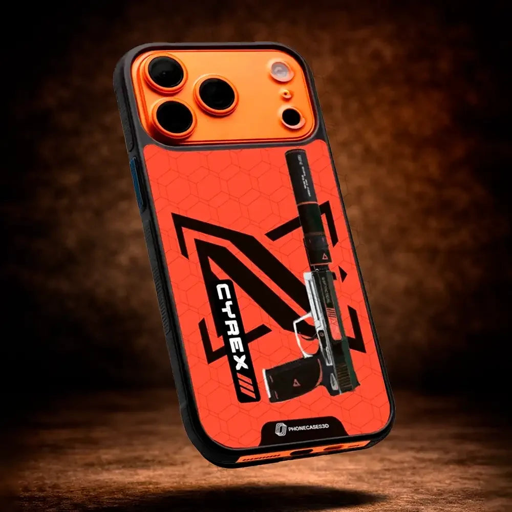 Cyrex Official 3D Phone Case Gun Design