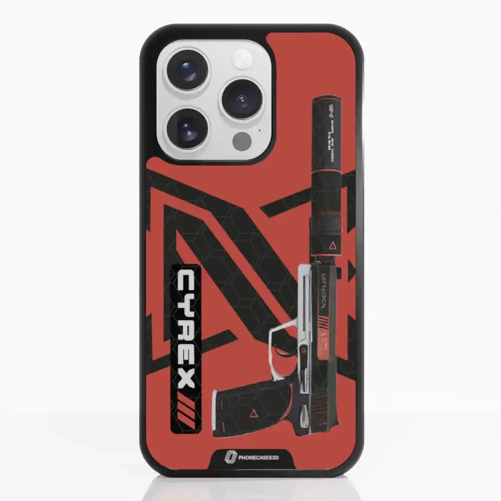Cyrex Official 3D Phone Case Gun Design