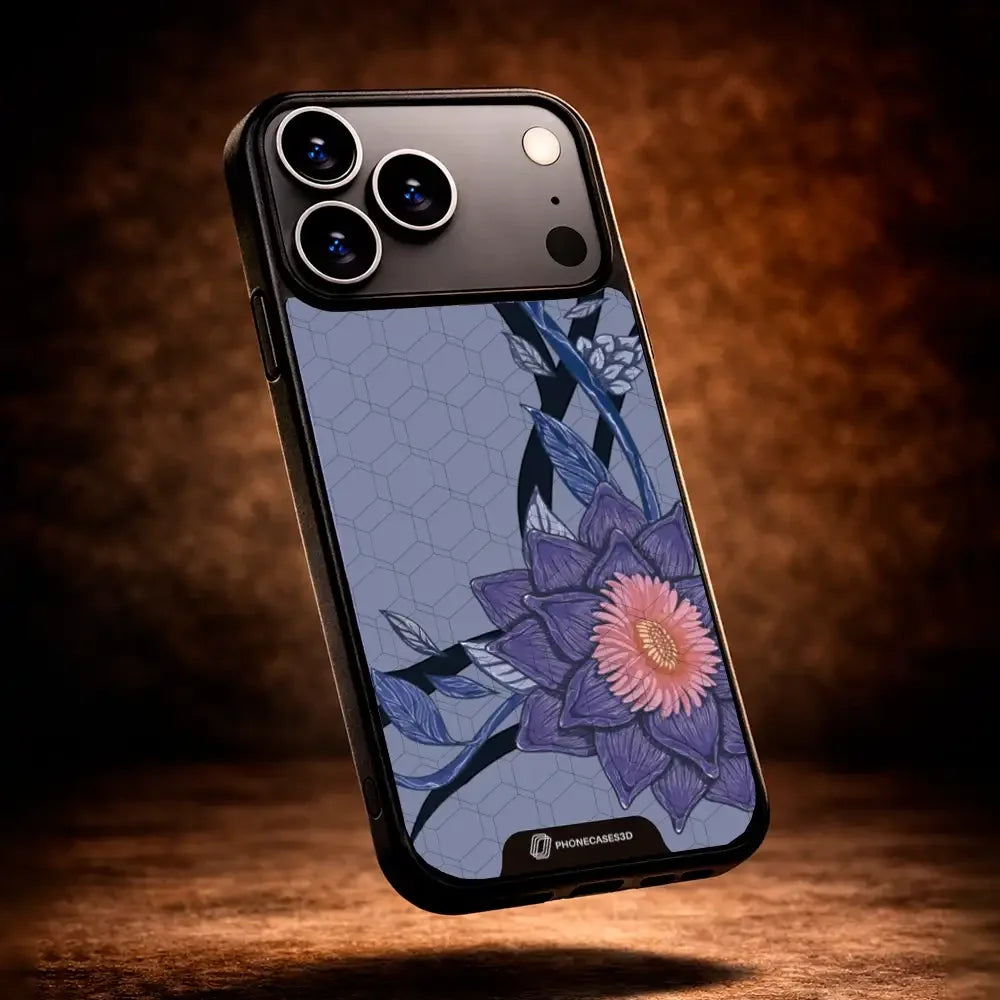 Black Lotus Official 3D Phone Case Flower Design