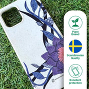 Black Lotus Official White Compostable Phone Case Flower