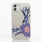 Black Lotus Official White Compostable Phone Case Flower