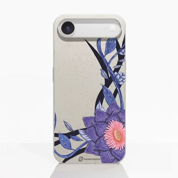 Black Lotus Official White Compostable Phone Case Flower