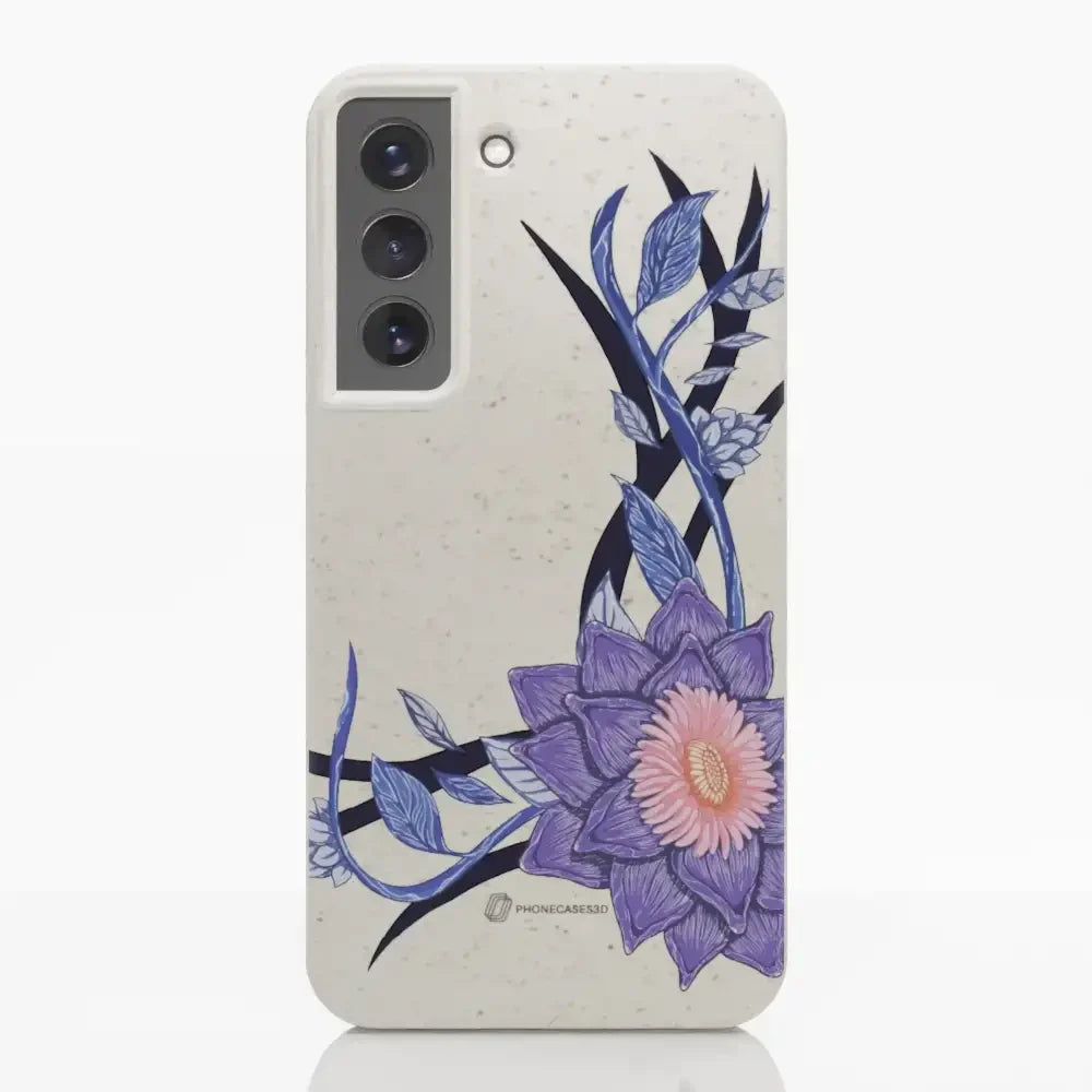 Black Lotus Official White Compostable Phone Case Flower