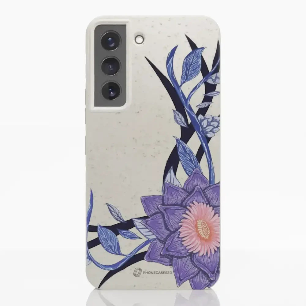 Black Lotus Official White Compostable Phone Case Flower