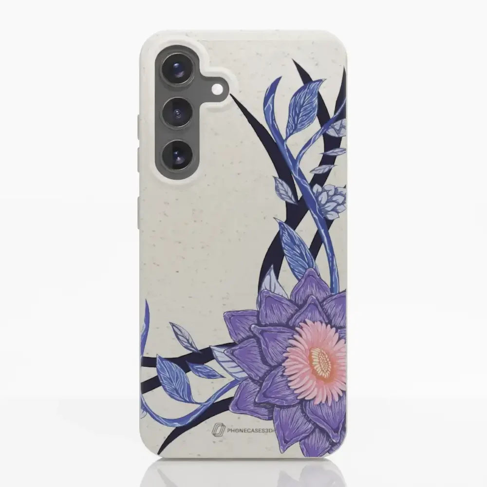 Black Lotus Official White Compostable Phone Case Flower