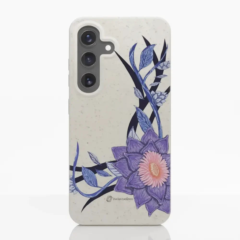 Black Lotus Official White Compostable Phone Case Flower