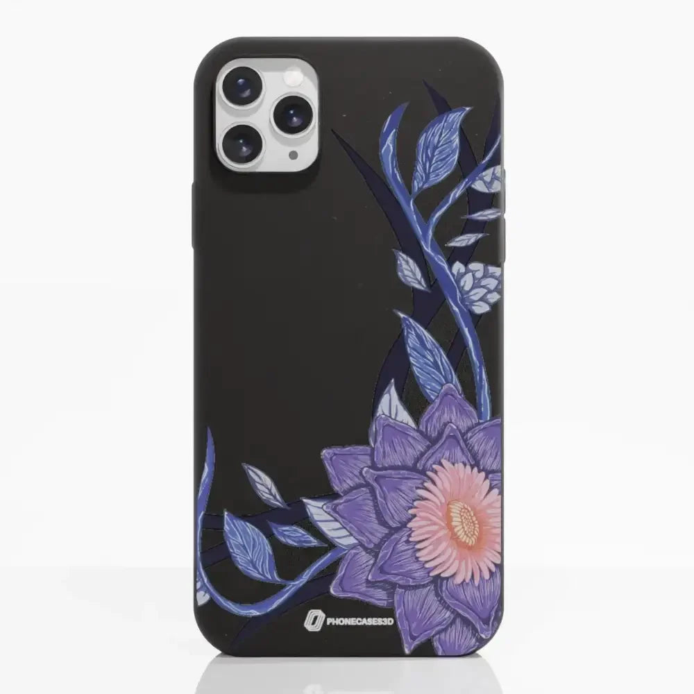 Black Lotus Official Black Compostable Phone Case Flower
