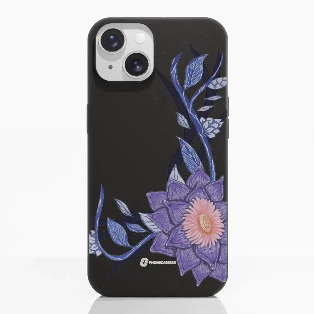 Black Lotus Official Black Compostable Phone Case Flower