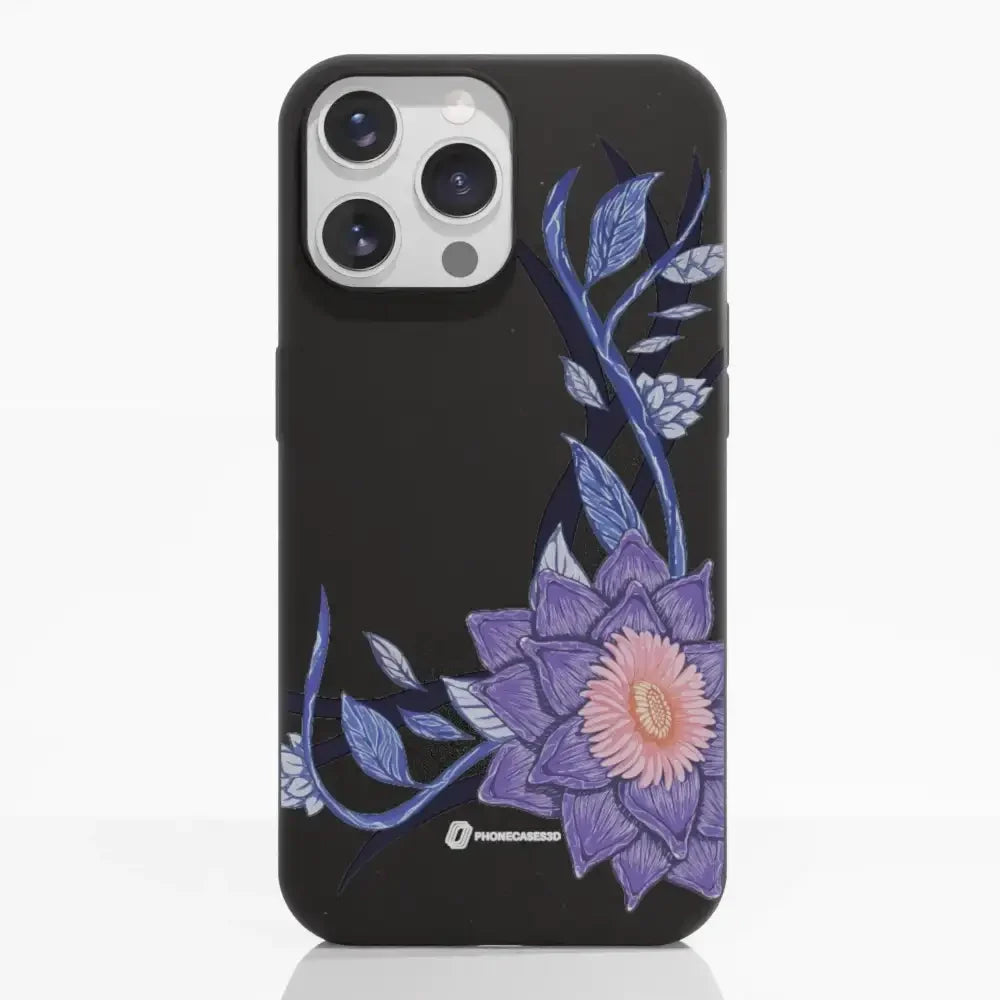 Black Lotus Official Black Compostable Phone Case Flower