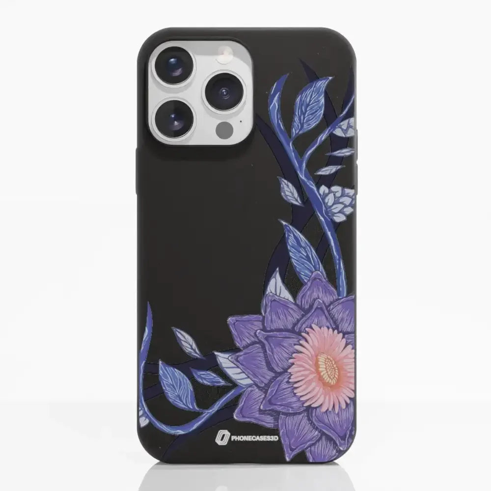 Black Lotus Official Black Compostable Phone Case Flower