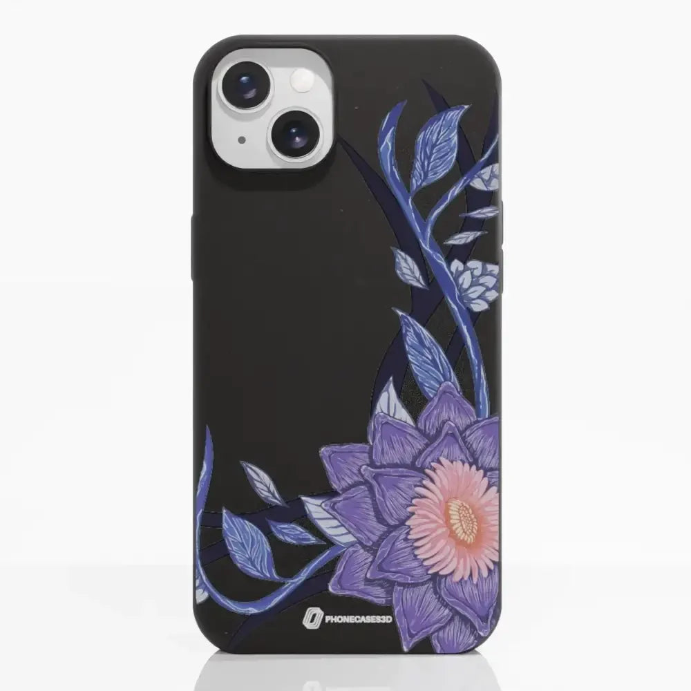 Black Lotus Official Black Compostable Phone Case Flower