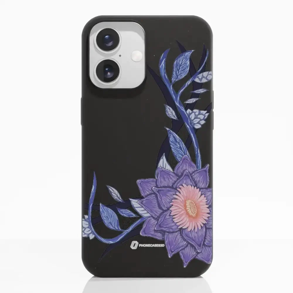 Black Lotus Official Black Compostable Phone Case Flower