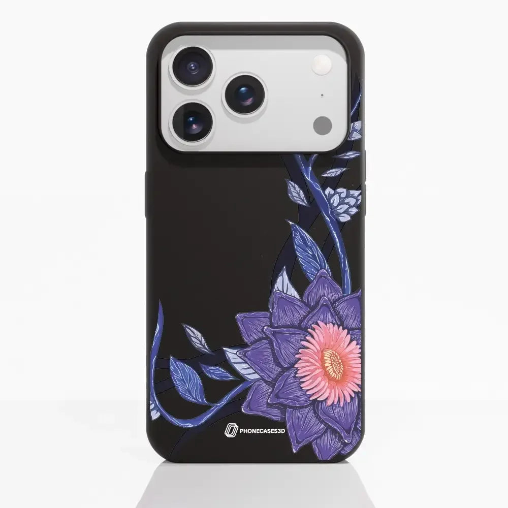 Black Lotus Official Black Compostable Phone Case Flower