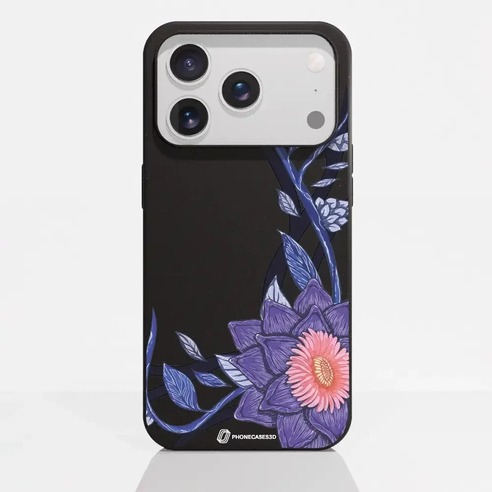 Black Lotus Official Black Compostable Phone Case Flower
