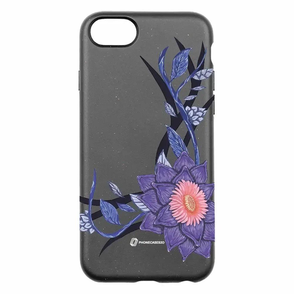 Black Lotus Official Black Compostable Phone Case Flower