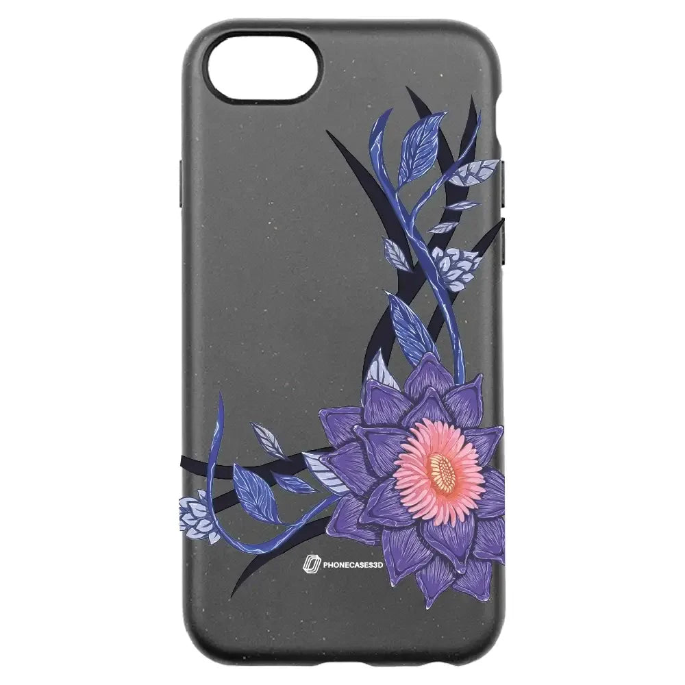 Black Lotus Official Black Compostable Phone Case Flower
