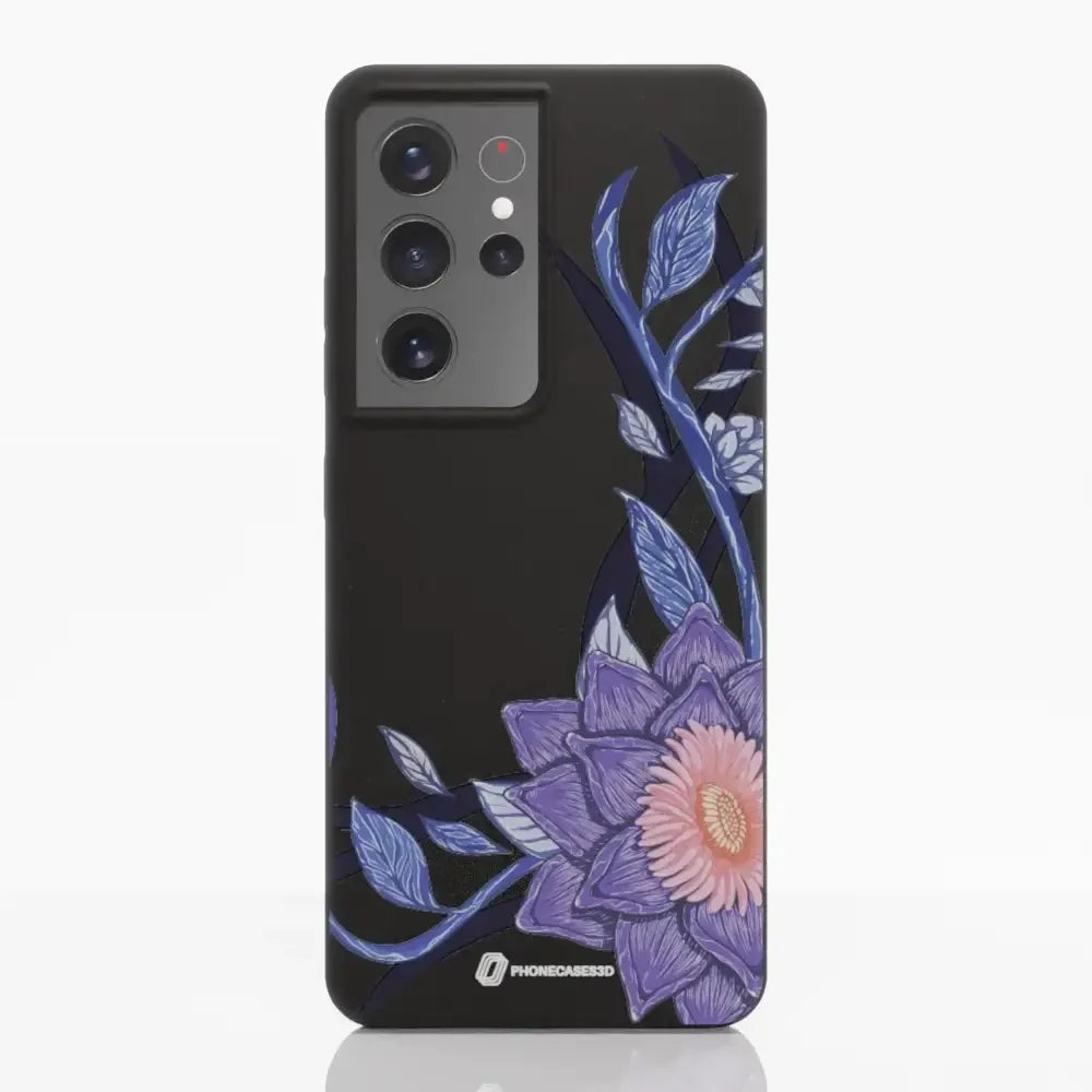 Black Lotus Official Black Compostable Phone Case Flower