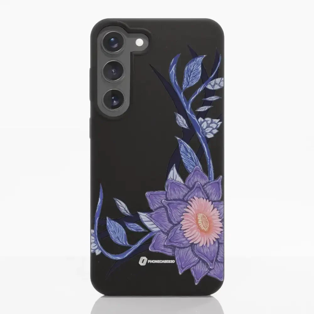 Black Lotus Official Black Compostable Phone Case Flower