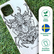 Visions Official Compostable Phone Case black and white