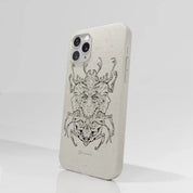 Visions Official Compostable Phone Case black and white