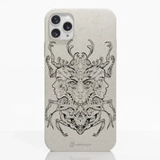 Visions Official Compostable Phone Case black and white