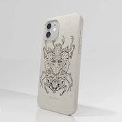 Visions Official Compostable Phone Case black and white