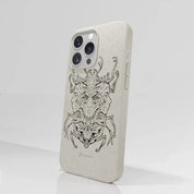 Visions Official Compostable Phone Case black and white