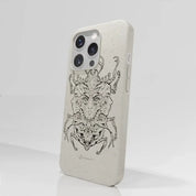 Visions Official Compostable Phone Case black and white