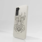 Visions Official Compostable Phone Case black and white