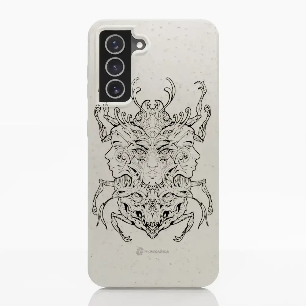 Visions Official Compostable Phone Case black and white