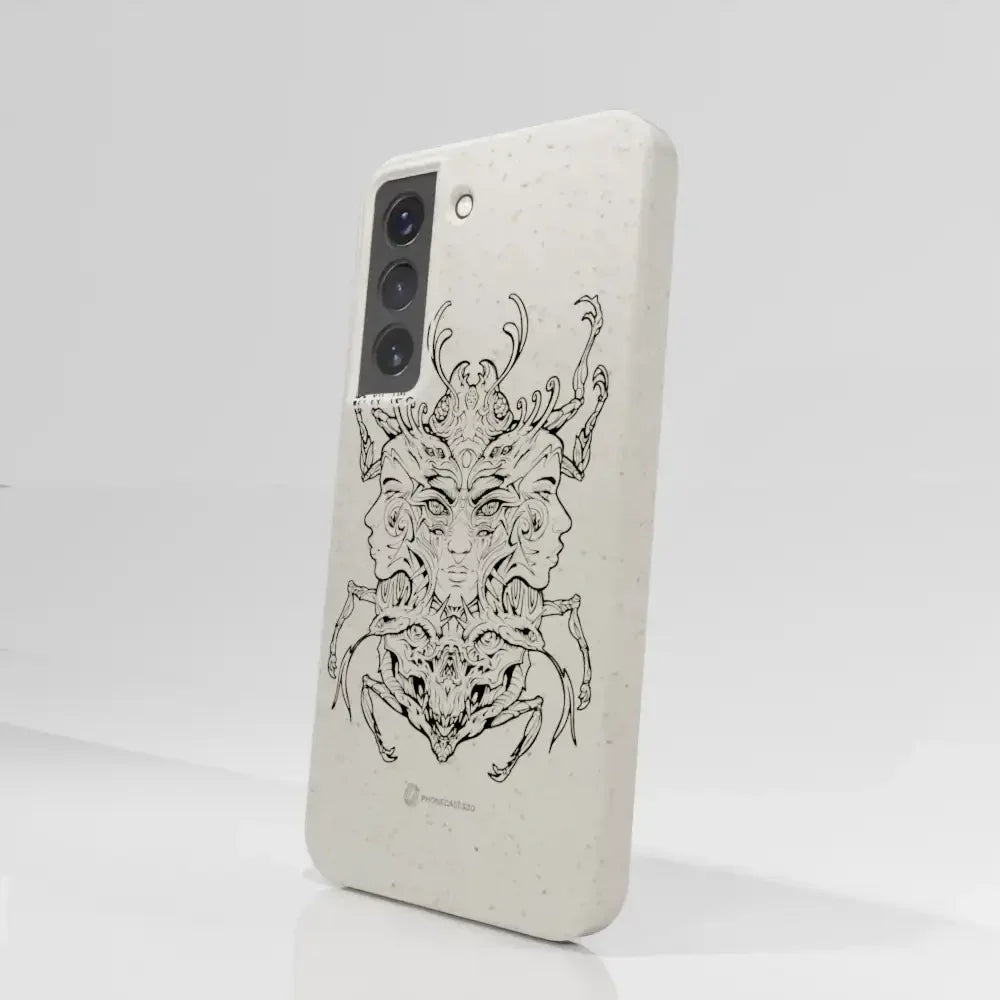 Visions Official Compostable Phone Case black and white
