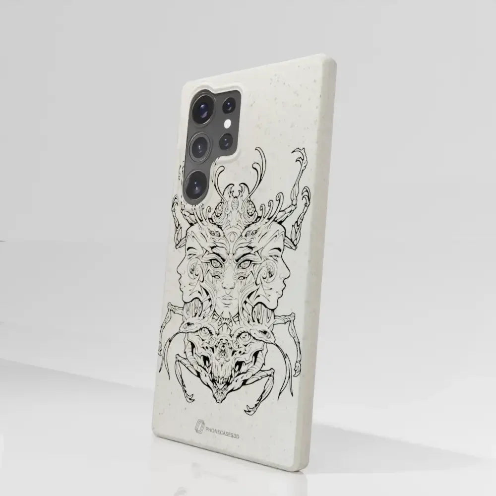 Visions Official Compostable Phone Case black and white